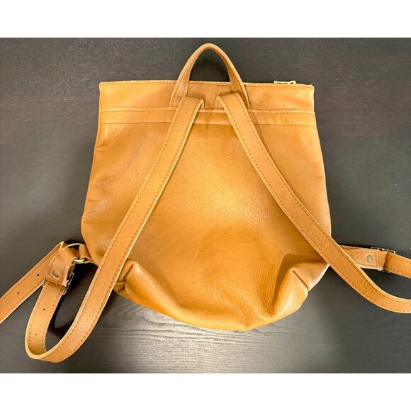 Portland Leather Goods Tote Backpack Almost Perfect "Shortbread" (Rare Color) - Picture 2 of 8